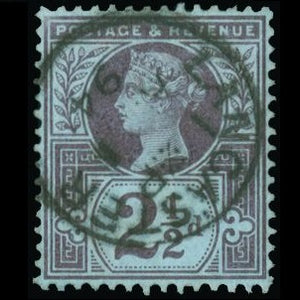 0201 SG201 1887 2½d Purple/blue. "Superb used" Cat: £3.50