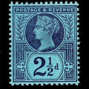 0201 SG201, 2½d purple blue, 